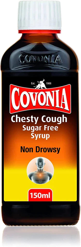 COVONIA CHESTY COUGH SUGAR FREE SYRUP 150ML