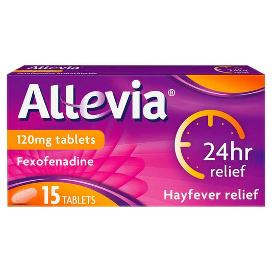 ALLEVIA FEXOFENADINE 120MG 15 TABLETS