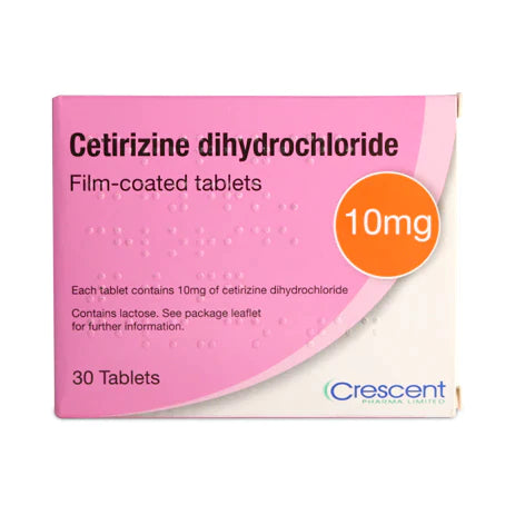 90 TABLETS CETIRIZINE DIHYDROCHLORIDE 10MG TABLETS HAY FEVER & ALLERGY RELIEF (3 MONTHS SUPPLY)