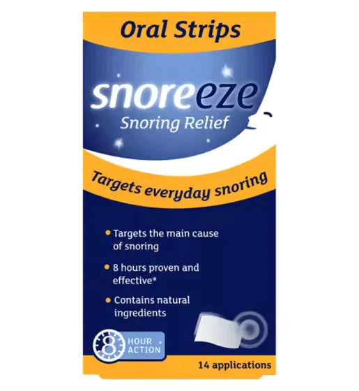 SNOREEZE SNORING RELIEF ORAL STRIPS - 14 APPLICATION