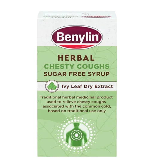 BENYLIN HERBAL CHESTY COUGH SUGAR FREE SYRUP 100ML